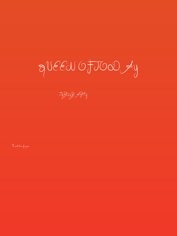 Queen of today Poster