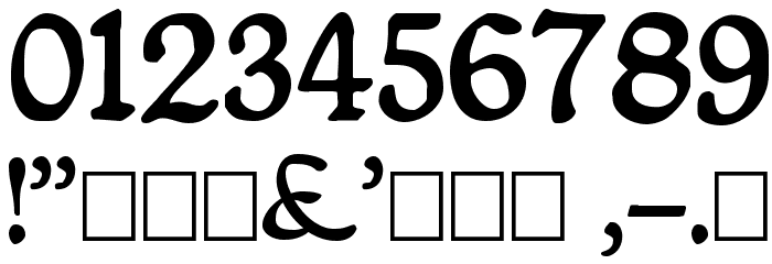 QueenEmpressCapitals Font OTHER CHARS