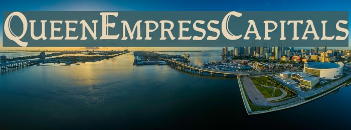 QueenEmpressCapitals Font examples