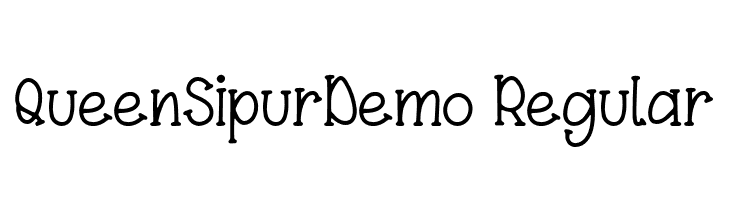 QueenSipurDemo-Regular  لخطوط تنزيل