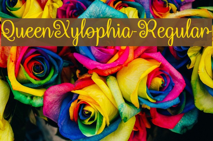 QueenXylophia-Regular Fuentes examples