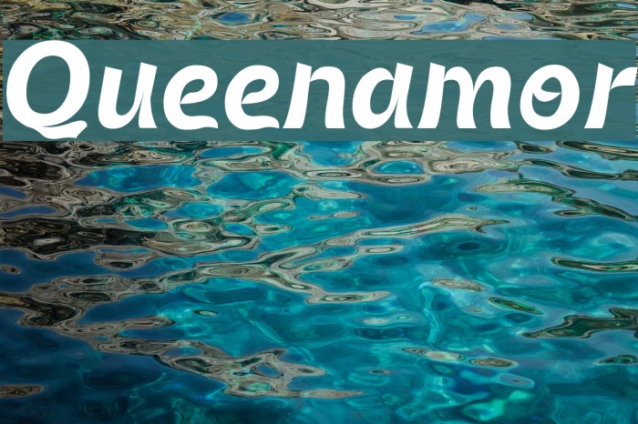 Queenamor Font examples