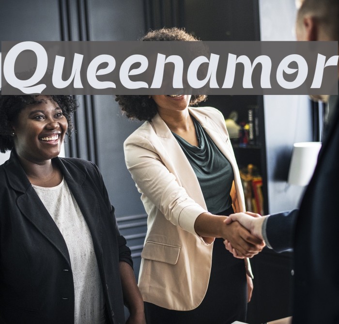 Queenamor Font examples