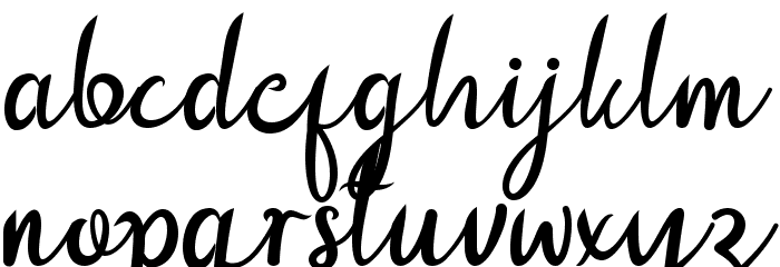 Queenatha Font LOWERCASE