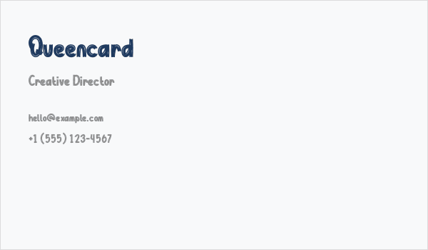Queencard Business Card
