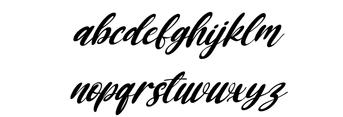 Queency Italic Font LOWERCASE