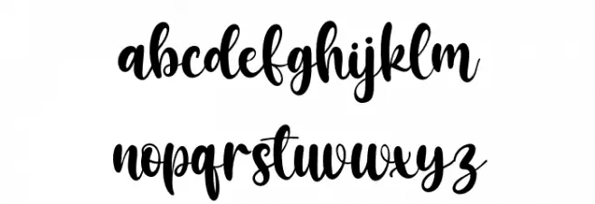 Queency Schriftart Kleinbuchstaben