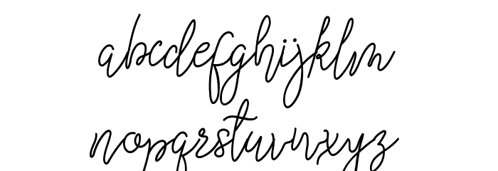 Queenesia Font LOWERCASE
