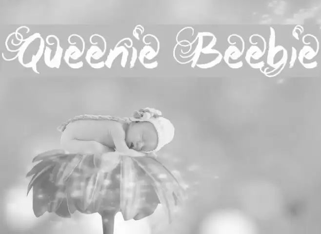 Queenie Beebie Font examples