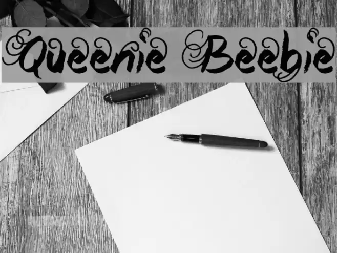 Queenie Beebie Font examples