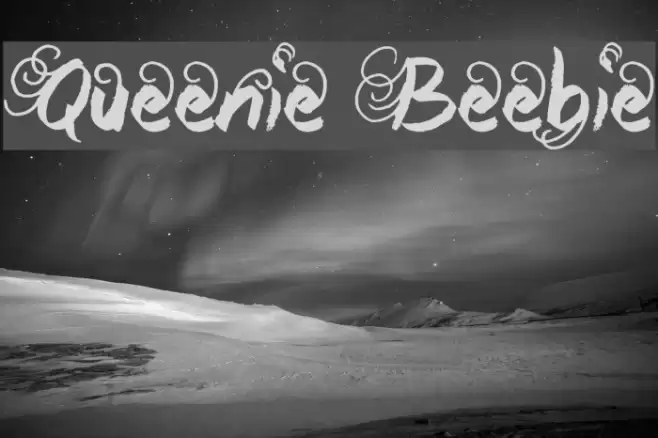 Queenie Beebie Font examples