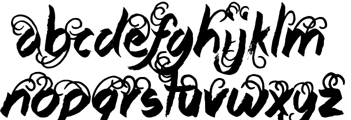 Queenie Beebie Font LOWERCASE