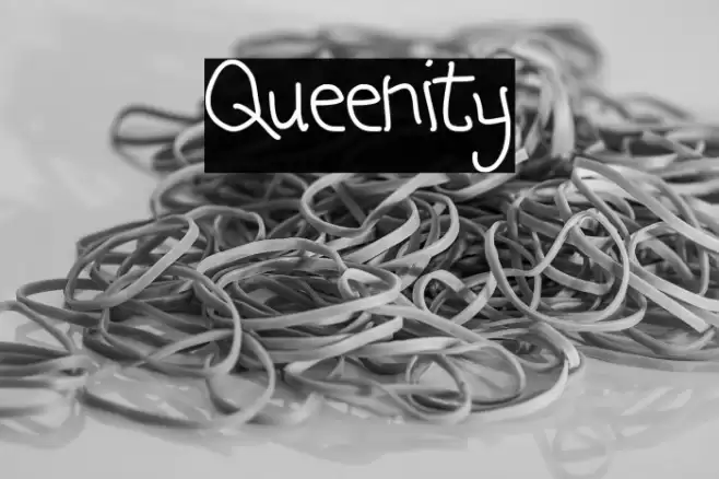 Queenity Font examples