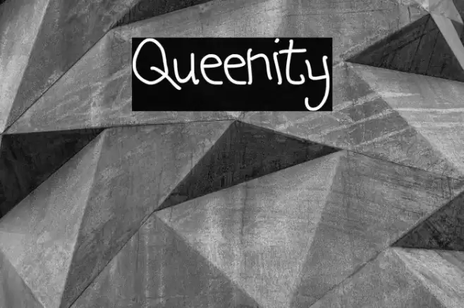 Queenity Font examples