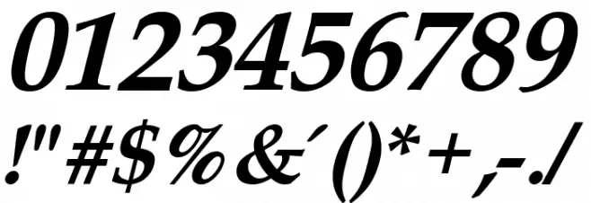 Queens Park Bold Italic Font OTHER CHARS