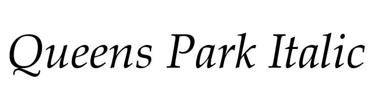 Queens Park Italic Font
