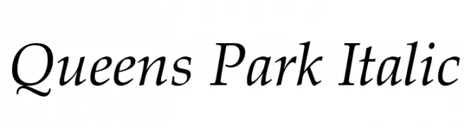 Queens Park Italic  لخطوط تنزيل