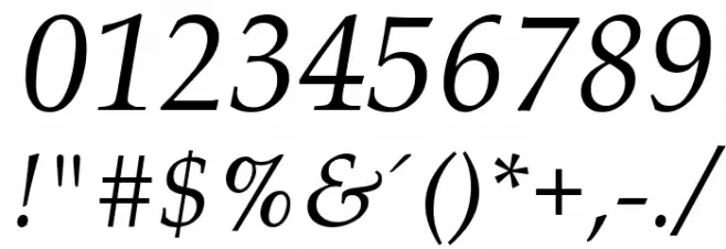 Queens Park Italic Font OTHER CHARS