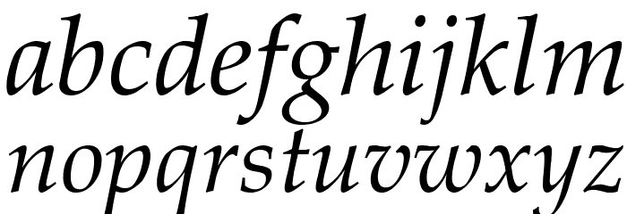 Queens Park Italic Font LOWERCASE