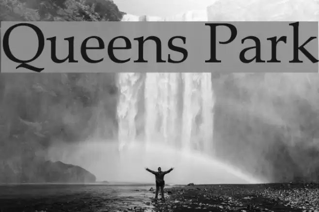 Queens Park Font examples