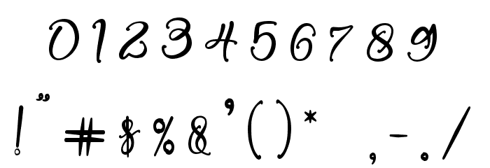Queens Signature Font OTHER CHARS