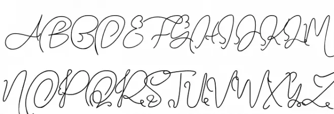 Queens Signature 字体 大写
