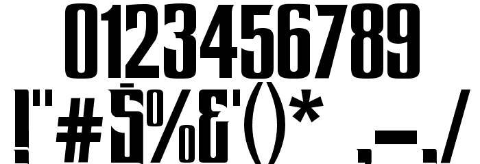 QueensSquare Font OTHER CHARS