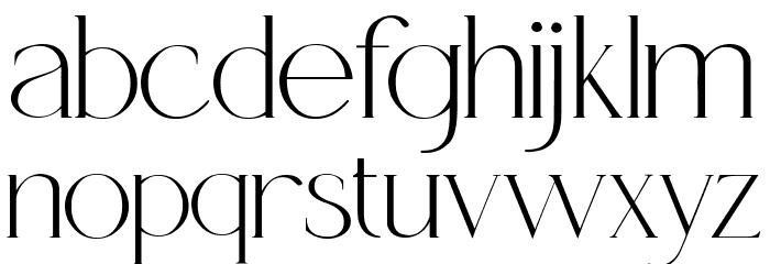 Queensila Font LOWERCASE