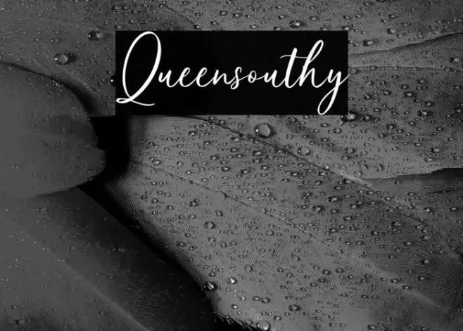 Queensouthy Font examples