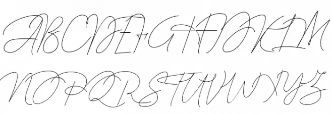Queenstown Signature Schriftart Groß