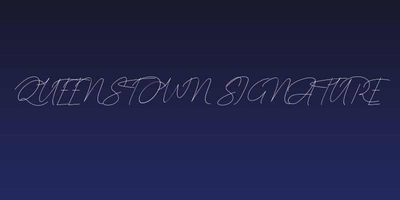 Queenstown Signature Social Header