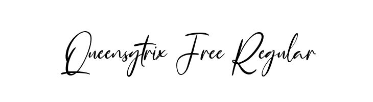 Queensytrix Free Regular  font caratteri gratis