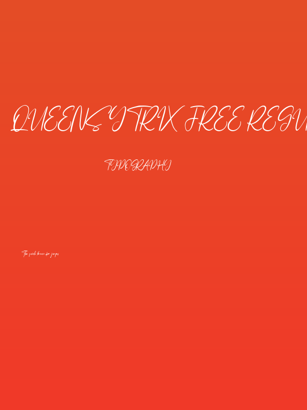 Queensytrix Free Regular Poster