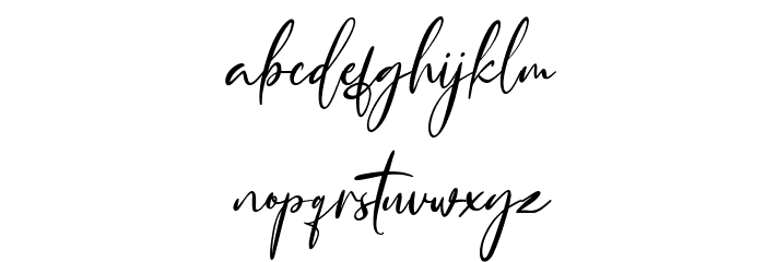 Queensytrix Free Regular Font LOWERCASE