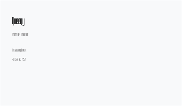 Queeny Business Card