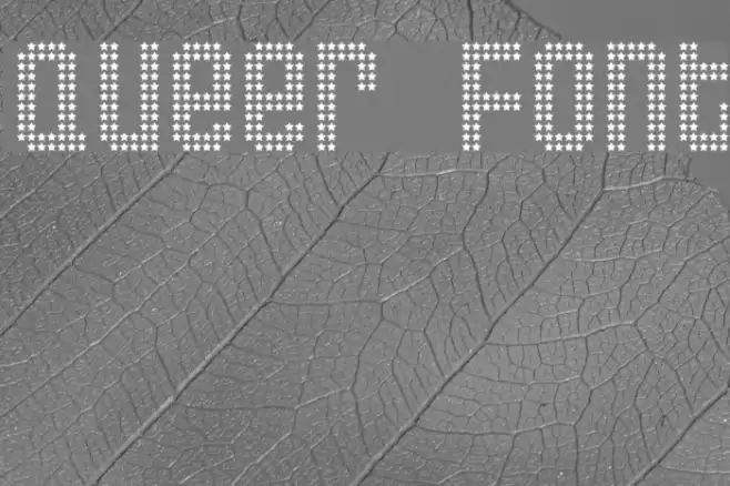 Queer Font examples