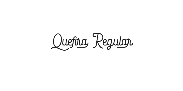 Quefira Regular Logo