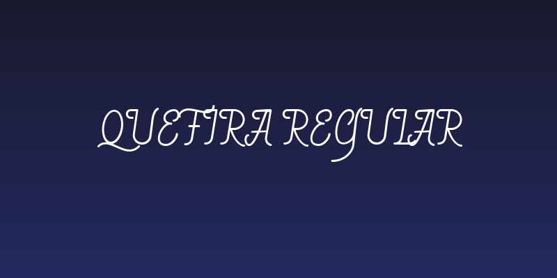 Quefira Regular Social Header