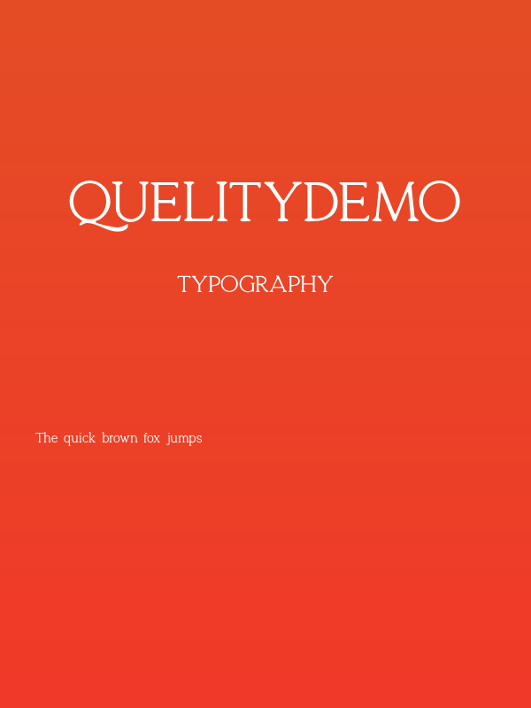 QuelityDEMO Poster