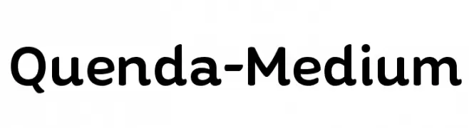 Quenda-Medium  Frei Schriftart Herunterladen