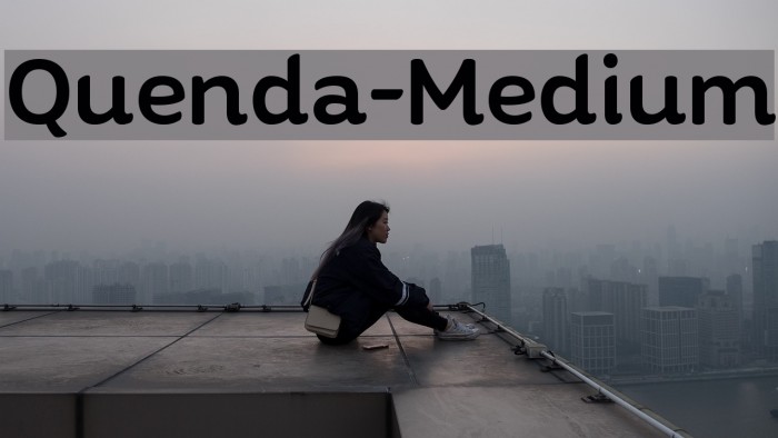 Quenda-Medium Font examples
