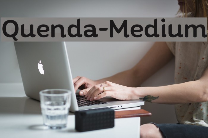 Quenda-Medium Font examples