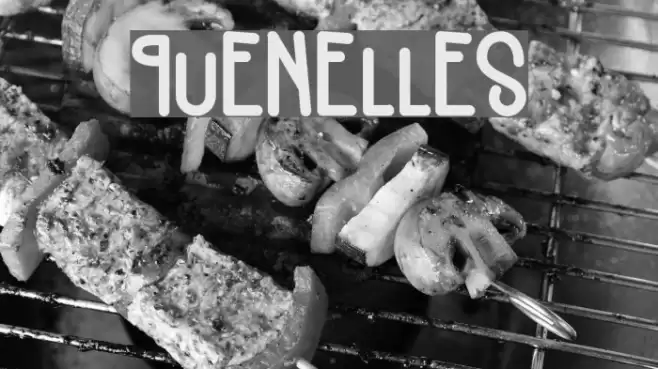 Quenelles Font examples