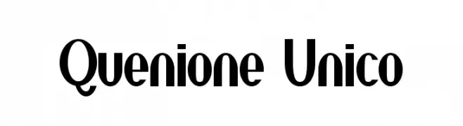 Quenione Unico  Descarca Fonturi Gratis