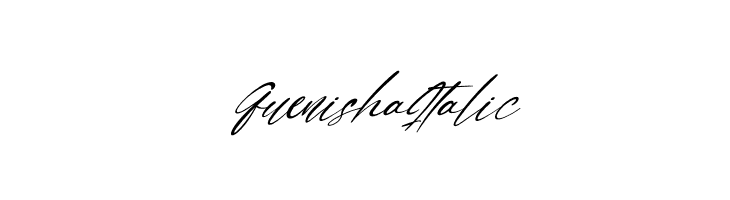 Quenisha Italic Font - FFonts.net