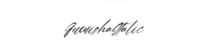 Quenisha Italic  Fuentes Gratis Descargar