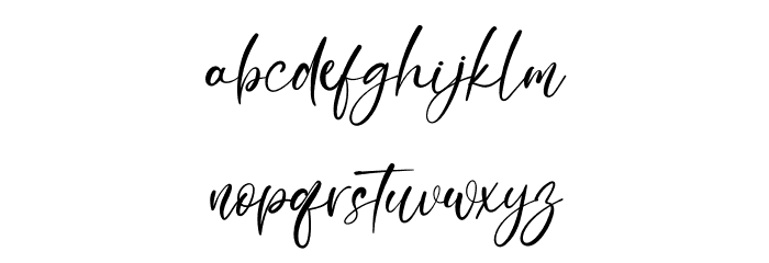 Quenisha Font LOWERCASE