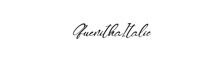 Quenitha Italic  免费字体下载