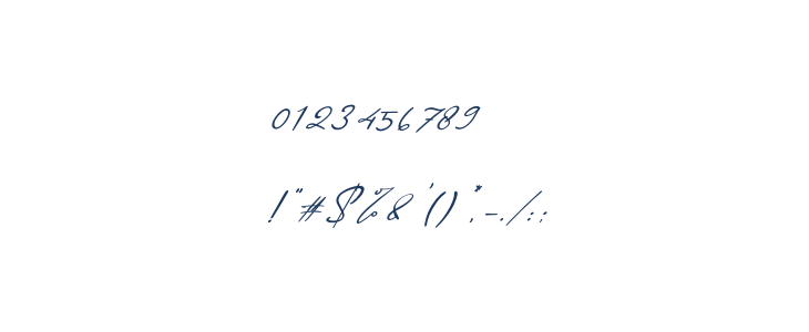 Quenitha Italic Other Characters