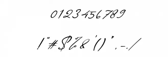 Quenitha Italic Font OTHER CHARS